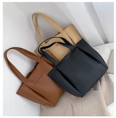 【新品未使用】トートバッグ レディース 通勤 A4サイズ 鞄 多収納 合皮 かばん 肩掛け 太め PUレザー 通勤バッグ 仕事 オフィス ビジネストートカバン 通学バッグ 学生 普段使い 買い物 ショッピング 実用的 プレゼント ギフト 黒hnjcp36