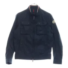 MONCLER (モンクレール) LEVENS GIUBBOTTO C10914015005 ジップアップナイロンジャケット ブラック