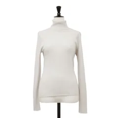 Ballsey ボールジー ニット ライトグレー サイズ:S(9号) | 21秋冬 エクストラファインウール リブ タートルネック プルオーバー / ニット | 長袖 コンパクトシルエット | トップス セーター【レディース】【中古】