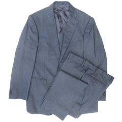 美品 TROJAN トロージャン セットアップ スーツ ジャケット パンツ 422A0997 サイズPM 紺 ネイビー メンズ 古着 中古 USED