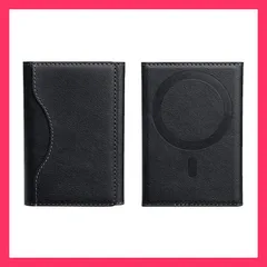 ★売れ筋★ magsafe カードケース メンズ magsafe対応 カード入れ 大容量 名刺入れ マグネット式 PUレザー レディース カードホルダー スタンド おしゃれ 6枚収納可能