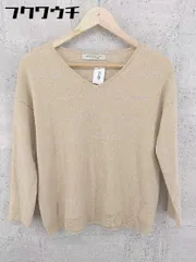 ◇ BEAUTY & YOUTH ビューティアンドユース UNITED ARROWS ウール ニット ラメ 長袖 セーター ベージュ レディース 【中古】 【1002802327698】
