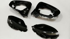 レクサスCT200h等ドアミラー枠(艶有り黒&下部メッキ) [LEXUS純正