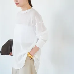 Deuxieme Classe (ドゥーズィエムクラス) ① 24070500803010 EVERYDAY I LIKE. Sheer Waffle Tシャツ レディース ホワイト FREE