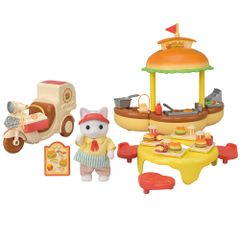 3歳以上 STマーク認証 おもちゃ ミ-91 】 ドールハウス できたてハンバーガーワゴン 【 Sylvanian おみせやさん ゆうえんち Families シルバニアファミリー エポック(EPOCH)