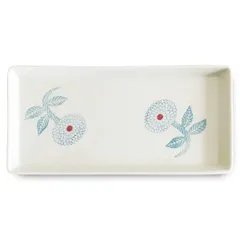 【特価セール】長角 お皿 波佐見焼 勲山窯 日本製 27x13x2cm J-kitchens ダリア ブルー