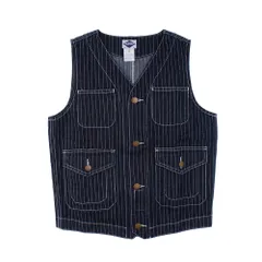 新品 ウォバッシュ デニム アメカジ M ベスト ミリタリー
