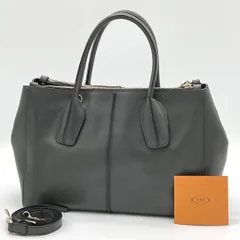 【良品】トッズ ハンドバッグ 2way ショルダーバッグ ヴィンテージ グレー