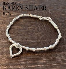 現品限り ブレスレッド レディース カレンシルバー ハンドメイド エスニック Karen Silver  #19 メキシカンジュエリー