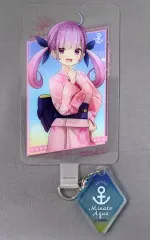 【中古】グッズセット 湊あくあ フォンタブ＆アクリルチャーム 「バーチャルYouTuber ホロライブ ホロライブ・サマー2023 in マルイ」