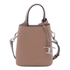 トッズ TOD'S レザー バッグ マイクロ ショルダーバッグ XBWAPAT90L2QRIS812 カーフレザー ベージュ レディース 女性 【中古】