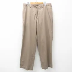 W37/古着 エディーバウアー パンツ メンズ コットン ベージュ カーキ 25jun05 中古 ボトムス ロング