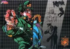 【中古】デスクマット 空条承太郎(横長/背景ブラック) ビジュアルマット 「一番くじ ジョジョの奇妙な冒険Part3 スターダストクルセイダース～やれやれだぜ～」 H賞