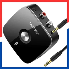【即日発送】ステレオレシーバー レシーバー Bluetooth5.1 ホームステレオ/スピーカー/コンポ/TV/用 5.1 ワイヤレス化 Aptx Bluetooth HD/Aptx/AAC/SBC ブルートゥース受信機 UGREEN 3.5mm＋RCA 【T