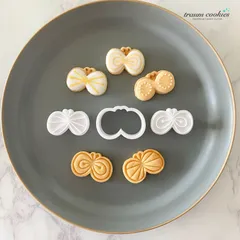 北欧風　ちょうちょのクッキー型《模様2種セット・蝶々・チョウ》