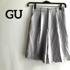 訳あり未使用GUジーユーショートハーフパンツSブルー青くすみカラー無地