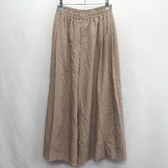 ◇ Θ URBAN RESEARCH ITEMS ウエストゴム ガウチョ ワイドパンツ サイズF ブラウン系 レディース E  【1410100049486】