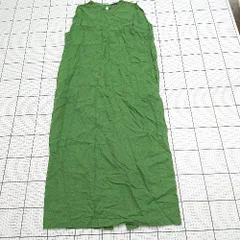 ◇ ⊂ アパートバイ ローリーズ シンプル系 ノースリーブ ロング丈 ワンピース サイズF グリーン系 レディース E  【1508200022895】