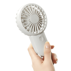 RHYTHM リズム時計 9ZF028RH03 シルキーウィンドモバイル2 Silky Wind Mobile2 ホワイト USB充電式 大風量モバイルファン カラビナ付き