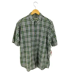 エディーバウアー Eddie Bauer 90s 白タグ チェック コットン ボタンダウンシャツ メンズ import：L 