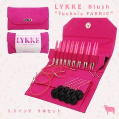 LYKKE 付け替え式輪針セット  3.5インチ✳︎fuchsia fabric