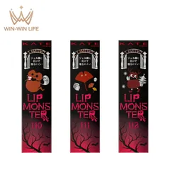 ケイト リップモンスター 推しの1本が見つかる限定色 3g 口紅 リップスティック リップカラー リップメイクアップ ポイントメイク 色が持続 密着ジェル膜 高発色 保湿 限定品 数量限定 限定発売 110 111 112 KATE kate