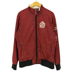 フィラ ゴルフ FILA GOLF チェック柄 裏地フリーズ ジップアップ ブルゾン メンズ  LL