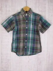 80's　ヴィンテージ　Ralph Lauren　ラルフローレン　キッズ　半袖　ボタンダウンシャツ　6歳　6T　USA製　kts02