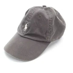 POLO RALPH LAUREN ポロラルフローレン キャップ チャコールグレー 帽子 メンズ 古着