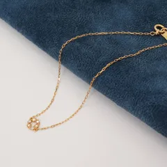 アガット ローズカット K18 ダイヤ サークル ブレスレット/24-4025