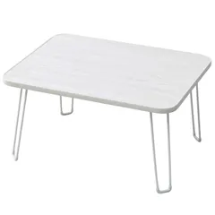 【新着商品】ホワイト 完成品 一人暮らし 簡易タイプ MLT-4530(GWH) 折れ脚 ミニ コンパクト 幅45×奥行30×高さ20cm 折りたたみ ローテーブル [山善]