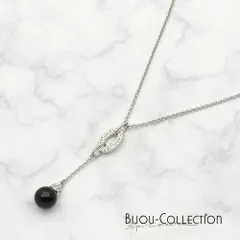 ネックレス　Yj字型　BIJOU－COLLECTION　シンプル　インポートアクセサリー　コスチュームジュエリー　ドイツ製　ラインストーン