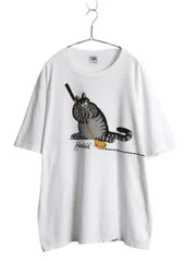 未使用 タグ付 90's アメリカ製 クリバンキャット ハワイ 猫 ゴルフ 春夏 古着 90s USA製 Crazy Shirts Hawaii クリバンキャット ゴルフ T