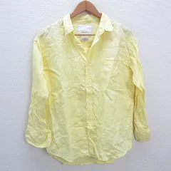 s■ジャーナルスタンダード/relume 長袖 リネンシャツ【F】黄/MENS/132【中古】