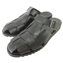 パラブーツ Paraboot 美品 PACIFIC グルカサンダル 牛革 42黒 ブラック ■U90 メンズのサムネイル