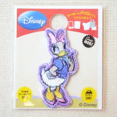 ワッペン アイロン ビンテージ ディズニー デイジーダック シール ミニ D01Y0726 ぬいぐるみ トートバッグ