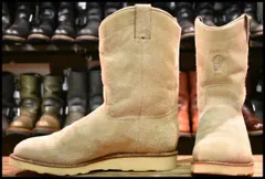 チペワ　CHIPPEWA スエード　ペコスブーツ　US ９EE ベージュ CHIPPEWA - チペワ／CHIPPEWA ペコスブーツ シューズ 靴 メンズ