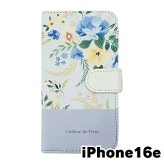 【新品未使用】iPhone16 E アイフォン16E スマホケース 手帳型 (色：ホワイト×柄：ワイルドブルーム) ボタニカル 花柄 フラワー おしゃれ かわいい flip2-ip16e-wh-20128のサムネイル