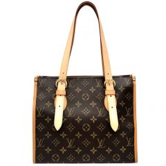 ルイヴィトン ハンドバッグ レディース モノグラム ポパンクール・オ トートバッグ 肩掛け 鞄 かばん LOUIS VUITTON M40007 ブラウン 茶 ゴールド金具【中古品】
