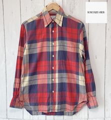 USA製　インディヴィジュアライズドシャツ　INDIVIDUALIZED SHIRTS チェックシャツ　レッド　ネイビー　ベージュ　サイズ141/2-32