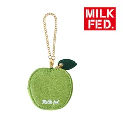 グリーンアップル ミルクフェド ポーチ キーホルダー MILKFED APPLE POUCH 103254054008 キーチャーム キーリング アップル 緑 グリーン りんご リンゴ 林檎 バッグチャーム キーチェーン ブランド 可愛い milkfedのサムネイル