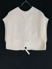 【お値引き交渉大歓迎】未使用 ISABEL MARANT 36 アイボリー ショート丈ニットベスト