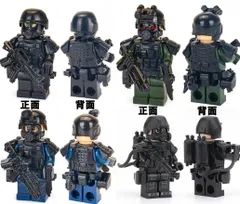 レゴ互換 特殊部隊12種 重装備 ミニフィグ 12体セット 武器付き