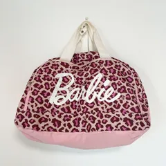 Barbie バービー ボストンバッグ レオパード ヒョウ柄 ピンク ショルダー紐付き ワイドサイズのサムネイル