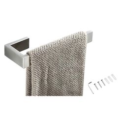 タオルバー、ハンドタオルホルダー ステンレススチール製 SUS304、バスルーム用品 アクセサリ タオルラック、艶消しニッケル タオルレール コンテンポラリースタイル、壁取り付け 0