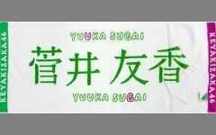 欅坂46 菅井友香　世界には愛しかない　推しメンマフラータオル　初期 Amazon.co.jp: )欅坂46 菅井友香 推しメンマフラータオル : おもちゃ