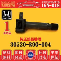 イグニッションコイル IGN-018 1本 ホンダ HONDA 30520R9G004 30520-R9G-004 N-BOX カスタム JF1 JF2 N-BOX+(ﾌﾟﾗｽ) JF1 JF2 N-BOX JF1 JF2 即日発送 autogoods.jp
