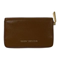 Michael Kors マイケルコース ラウンドジップコンパクトウォレット/ブラウン