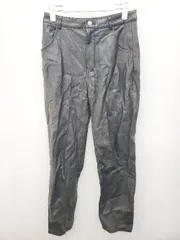 ◇ JEANASIS ジーナシス フェイクレザー キレイめ スキニー パンツ サイズM ブラック レディース P  【1402270010427】