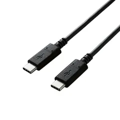 エレコム USB2.0ケーブル/C-Cタイプ/認証品/PD対応/3A出力/1.0m/ブラック U2C-CC10NBK2